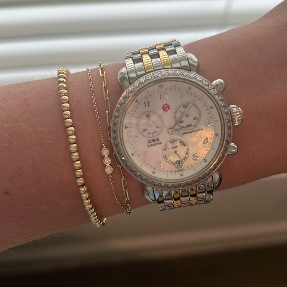 MICHELE Diamond CSX two tone watch 36mm